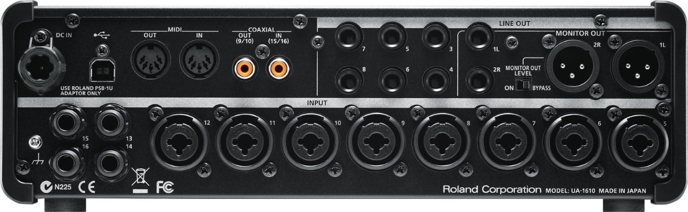 roland studio capture interfaccia audio retro