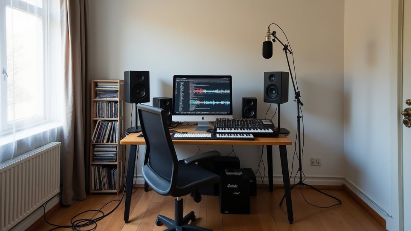 uno studio professionale posizionato all'interno di un ambiente con problemi acustici