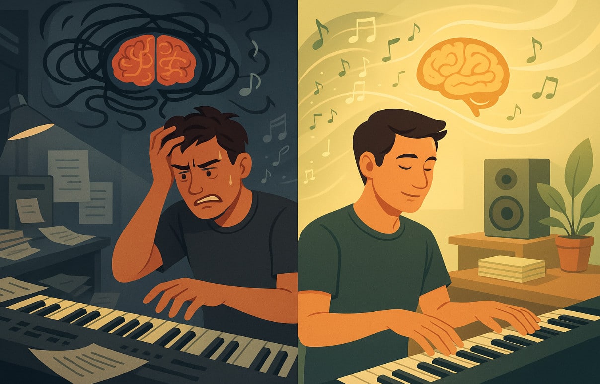 stress mindfulness musicisti